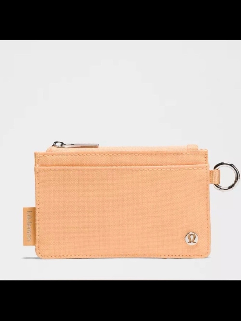 Lululemon Clippable Card Case - Rock Melon/Silver Discontinued color